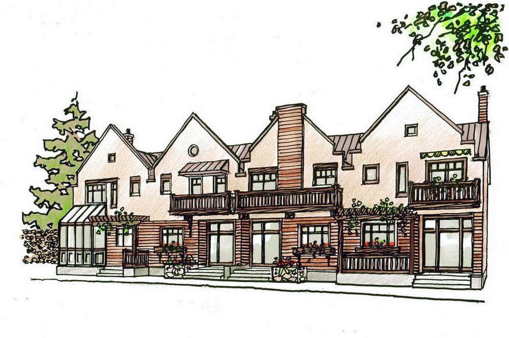 Townhouses | Prefabricated Log home design | British Columbia | Canada
