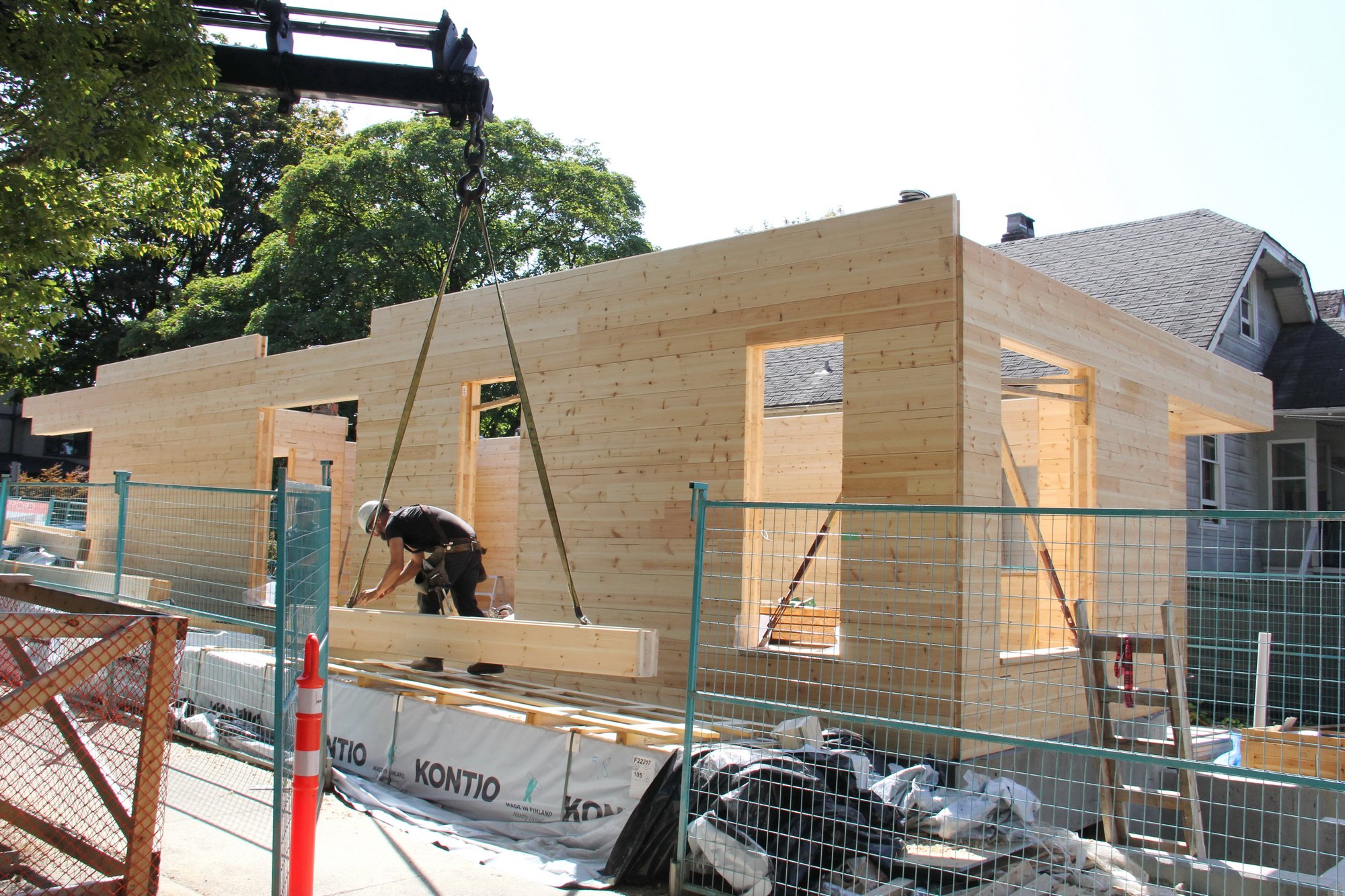 Log home construction-7